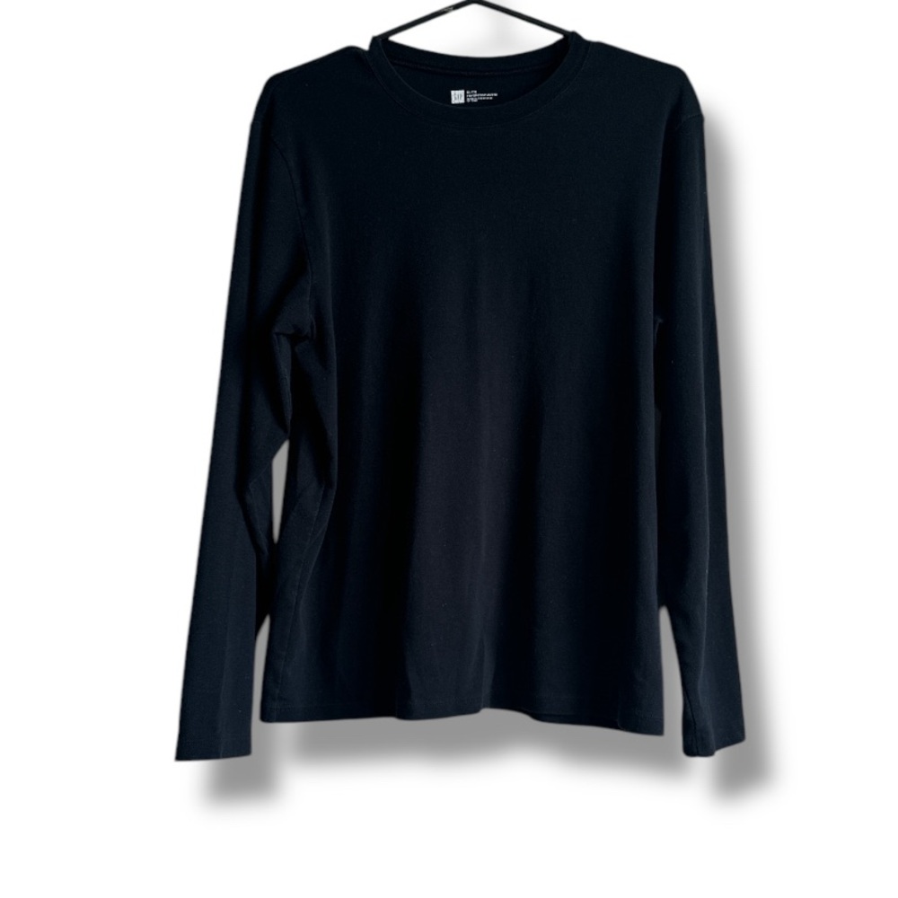 GAP Favorite XL Women’s Black Cotton Long Sleeve Shirt